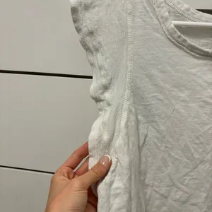 Anthropologie Daily Practice White Ruffle Sleeve Tee thumbnail 5
