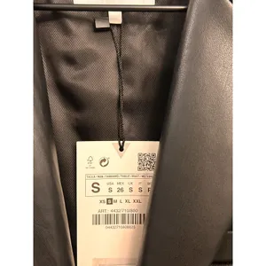 Zara FAUX LEATHER MENSWEAR STYLE BLAZER Size Small (4432/710/800) New With Tags thumbnail 7