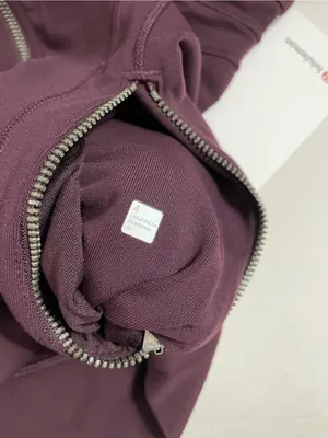 Lululemon NWT Define Track Zip-Up Jacket in Black Plum Purple Lion Size 4 thumbnail 8