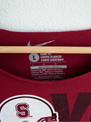 Nike Stanford Rose Bowl Tee Womens Off Shoulder Football Shirt thumbnail 3