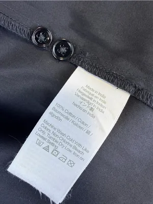 NWT Madewell Cotton Poplin Mini Shirt Dress Black Balloon Sleeve Size 2 thumbnail 8