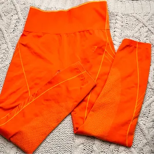 GYMSHARK Leggings Orange Apex Seamless High Waisted Size L‎ thumbnail 3