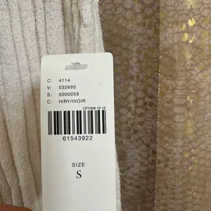 Anthropologie Ivory Cream Stretch Ribbed High Neck Tank Top Small NWT thumbnail 5