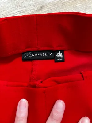 Classic Pull on Dress Pants in Red thumbnail 3