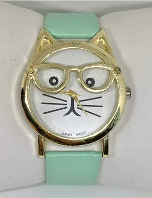 Super Cute Cat women’s watch gold tone case 36mm quartz leather running thumbnail 1
