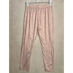 Caution To The Wind Pink Star Print‎ Pajama Set Medium Long Sleeve Top Joggers thumbnail 10