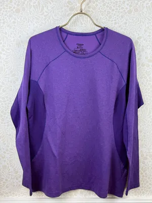 Patagonia Women's Purple Capilene Midweight Crew Baselayer - Size - Large thumbnail 2