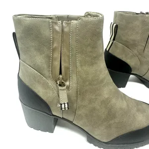 Dr. Scholls Shoes Size 9.5 Boots Tan Suede Side Zip‎ Comfort Round Toe Winter thumbnail 5