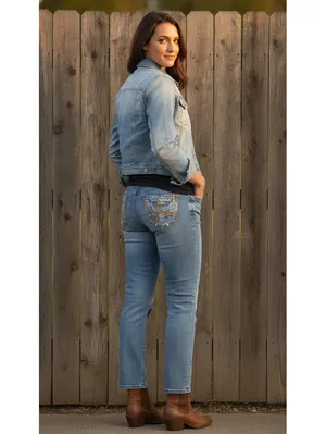 Cruel Denim Blake Jeans Size 11 Long Light Wash Embroidered Pocket Bootcut thumbnail 9