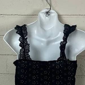 Sky to Moon Black Lace Tank size S thumbnail 7