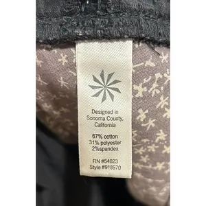 Athleta Kaleidoscope Black Corduroy Mini‎ Skirt Womens 16 Stretch Cotton Blend thumbnail 9