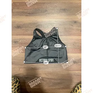 Victoria Sport "The Player" Racerback Sports Bra - Black Shiny Metallic Cutout M thumbnail 6