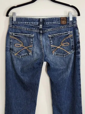 BKE Starlite 20 Distressed Bootcut Flare Jeans Size 29 thumbnail 4