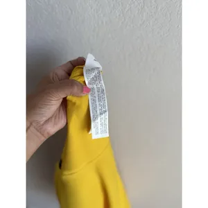 ZARA Women's Open Back Yellow Ruffle Cape‎ Mini Dress Size Small Modest thumbnail 11
