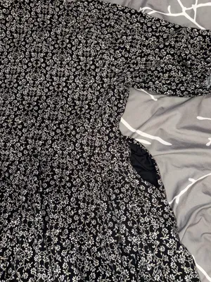 Universal Threads Dress Maxi Floral Black and white thumbnail 5