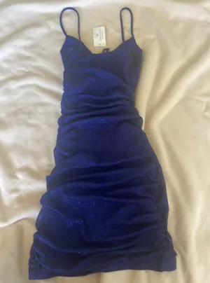 Windsor Blue Bodycon Dress thumbnail 2