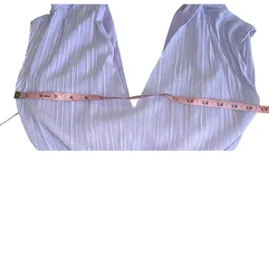 Alice + Olivia Mitsue Plissé Jumpsuit 2 Lilac Pleated Wide Leg Belted thumbnail 12