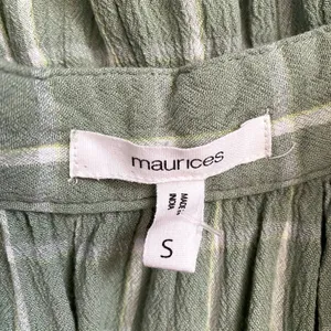 Maurices Sage Green Sundress Windowpane Check Plaid‎ Smocked Waist Size Small thumbnail 6