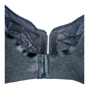 Auden Black Lace‎ Unlined Comfort Wire Balconette Bra, 44D thumbnail 5