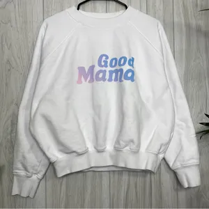 Good American Good Mama Crewneck Cropped Sweatshirt size 2 M Medium thumbnail 5