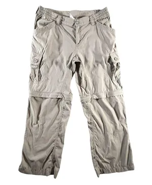 The North Face Womens Convertible Cargo Hiking Pants Sz 10 Beige Zip-Off Outdoor thumbnail 2