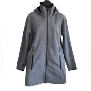 The North Face Women’s Wind Wall Jacket Coat Long Gray Missing Belt Sz L thumbnail 3