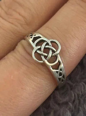 Z65 size 8.25 ring 925 sterling silver thumbnail 1