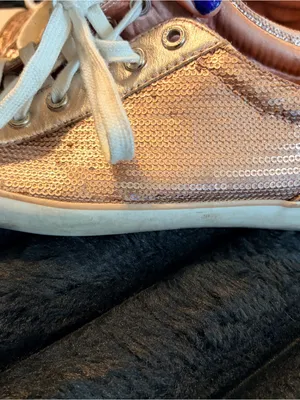 Coach Womens Metallic Rose Gold Low-Top Sneakers thumbnail 9