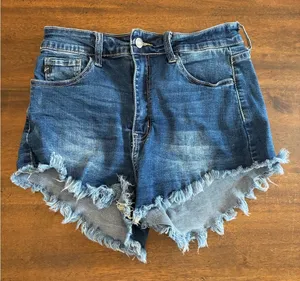 Kancan Denim Shorts 9 28 Cutoff Jean Blue thumbnail 1