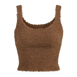 SKIMS Brown Cozy Knit Sleeveless Tank Top Size S/M thumbnail 1