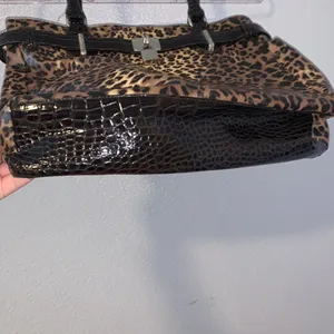 Maurice's cheetah print faux leather handbag thumbnail 3