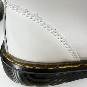 Dr. Martens White Patent Leather Combat Style Boots Size 6 thumbnail 8