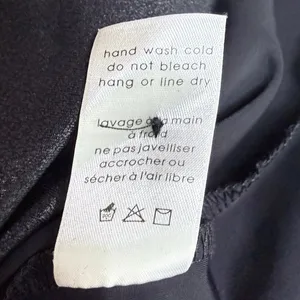 Naked Wardrobe Drip Black Faux Leather Oversized Long Sleeve Shirt Shacket Large thumbnail 11