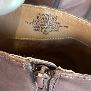 Lucky Brand Brown Leather Ankle Boots size 6.5 EUC thumbnail 9