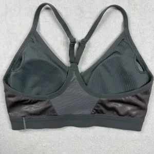 Nike Indy Party Pack Sports Bra Women’s Small Gray Silver Metallic Light Support thumbnail 2