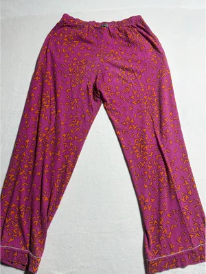 DKNY Women's Small Pink and Orange Heart Print Pajama Set thumbnail 11