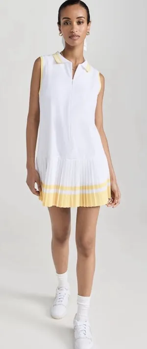 Anthropologie Beach Riot Bria Dress‎ White Yellow Tennis Pickleball Golf Skort thumbnail 1