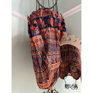 Anthropologie VANESSA VIRGINIA Amber‎ BOHO TOP SIZE S frocked flowy blouse thumbnail 2