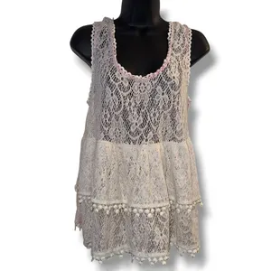 Free People tiered lace tank top thumbnail 2