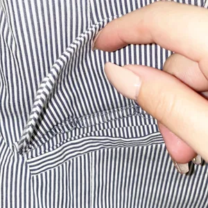 Grace Elements Shirt Sleeve Pin Striped Blazer thumbnail 4