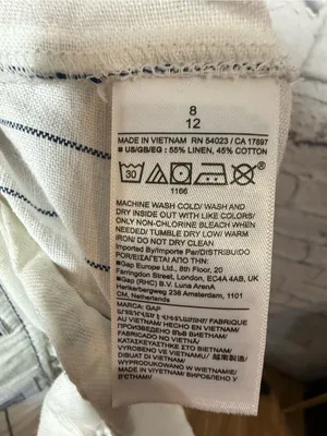 GAP 365 High Rise Trousers Linen Blend, sz 8 thumbnail 6
