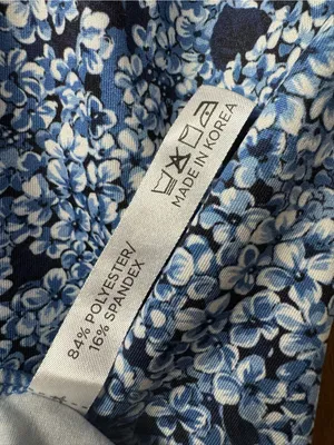 Tuckernuck Tnuck Sport Short Sleeve Floral Top Shirt Round Neck Blue Medium thumbnail 8