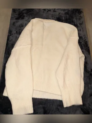 Abercrombie & Fitch The A&F Madeline Crew Sweater in Cream Large New with tag thumbnail 8