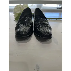 Nine West Black Woven‎ Leather Block Heel Pumps Shoes 6M thumbnail 3