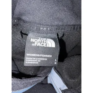 The North Face Womens Large Cropped Fleece 1/4 Zip Black Pullover sweatshirt thumbnail 8