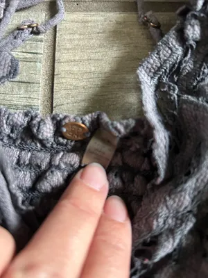 Crochet Lace Camisole Bralette in Gray - Unbranded thumbnail 2