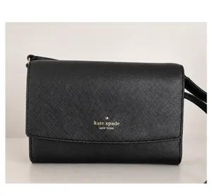 Kate Spade NY black leather crossbody thumbnail 7