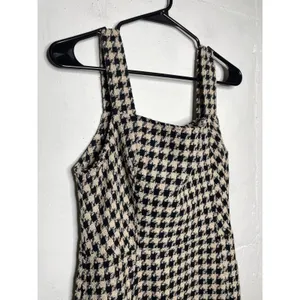NEW Boutique Brand KORI Houndstooth Mini Dress Size Medium Sleeveless thumbnail 2