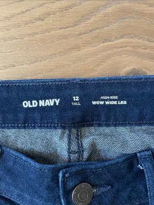 Old Navy High-Waisted Wow Wide-Leg Jeans Size 12 Tall thumbnail 13