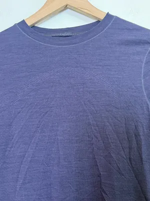 Lululemon Swiftly Wool Long-Sleeve Shirt *Waist Length Nightfall / Nightfall thumbnail 3
